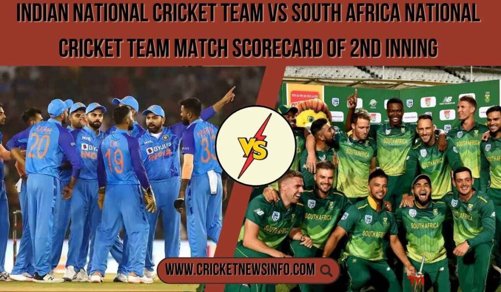 Indian National Cricket Team Vs South Africa National Cricket Team Match Scorecard
